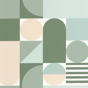 Casamance|Papier peint géométrique blanc et doré entrelacé|Art Déco