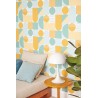 Caselio|Papier peint style Bauhaus jaune|Jeunesse