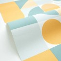Caselio|Tapete im Bauhaus-Stil, gelb|Jugend