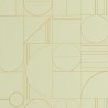 Caselio|Modern bedroom wallpaper, metallic green and gold|Wallpaper