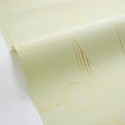 Caselio|Modern bedroom wallpaper, metallic green and gold|Wallpaper