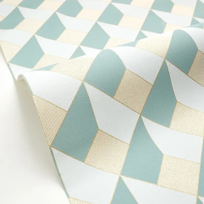 Caselio|3D geometrische Labyrinth-Tapete in Weiß|Tapeten