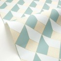 Caselio|3D geometric white maze wallpaper|Wallpaper