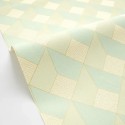 Caselio|3D geometric green maze wallpaper|Wallpaper