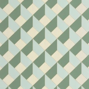 Caselio|3D geometric green maze wallpaper|Wallpaper