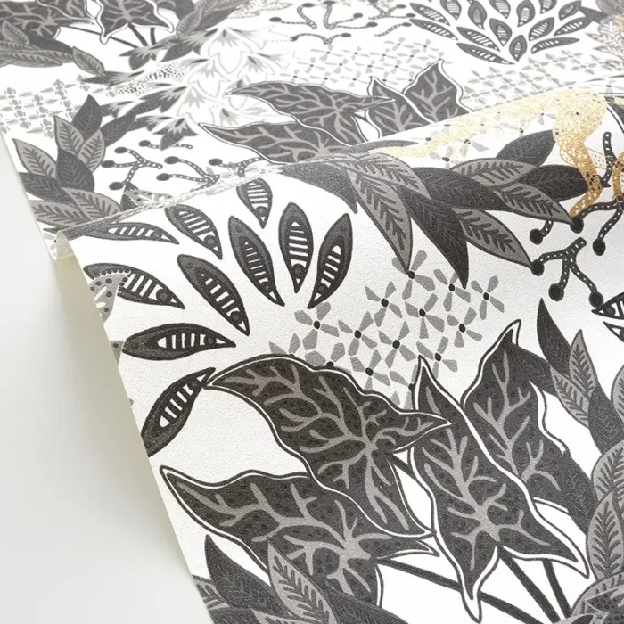 Caselio|Papel pintado moderno con monos y selva tropical|Tropical