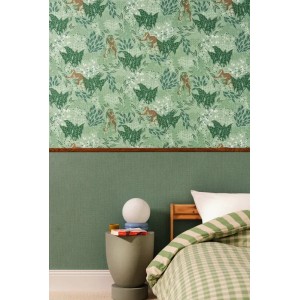 Caselio|Papier peint moderne avec singes et jungle tropicale|Tropical 2