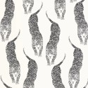 Caselio|Papier peint panthères sauvages noir et blanc|Papier Peint