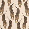 Caselio|Papel pintado panteras salvajes beige y dorado|Étnico