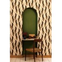 Caselio|Papier peint panthères sauvages beige et doré|Ethnique