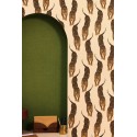 Caselio|Papel pintado panteras salvajes beige y dorado|Étnico
