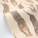 Caselio|Papier peint panthères sauvages beige et doré|Ethnique