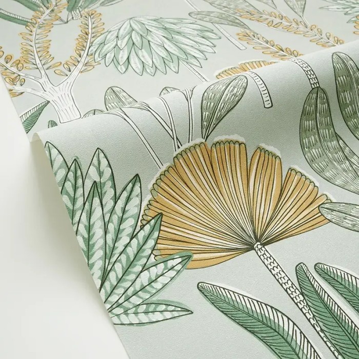 Caselio|Papier peint palmiers tropicaux vert|Papier Peint