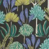 Caselio|Papier peint palmiers tropicaux et plantes exotiques, noir et vert|Papier Peint
