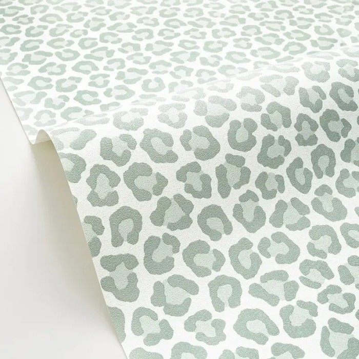 Caselio|Papier peint peau de léopard vert|Imitation Peau