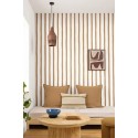 Caselio|Wavy camel striped wallpaper|Stripes