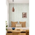 Papel pintado rayas sinuosas verdes - Caselio Wild 104950718