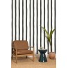 Caselio|Wavy black and white striped wallpaper|Stripes