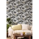 Caselio|Papier peint moderne avec singes et jungle tropicale|Tropical