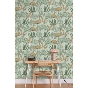 Casadeco|Papier peint floral style anglais avec tons verts|Floral 2
