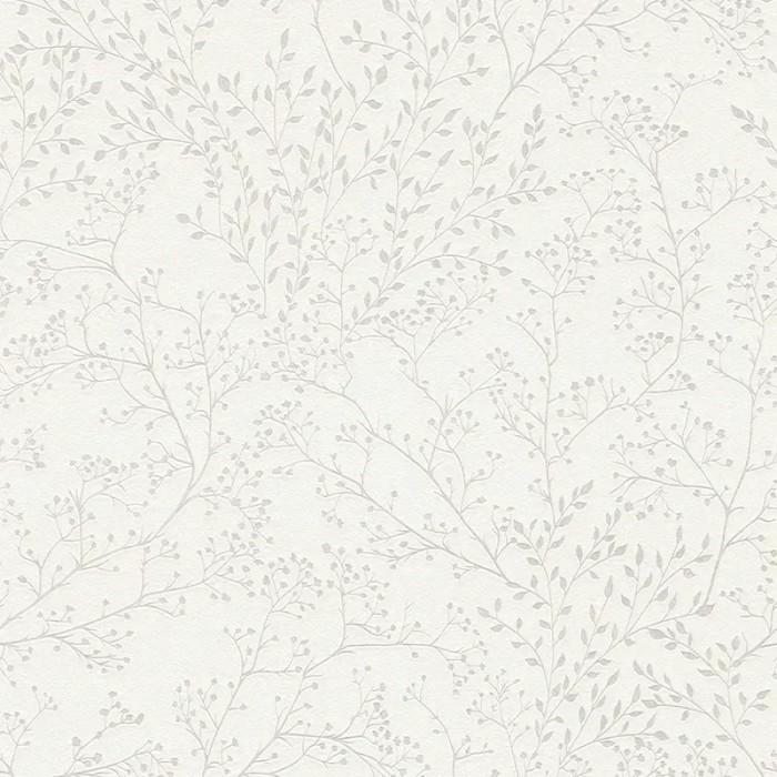 Papel pintado flores pequeñas romántico blanco - As Creation Casual Living 381001