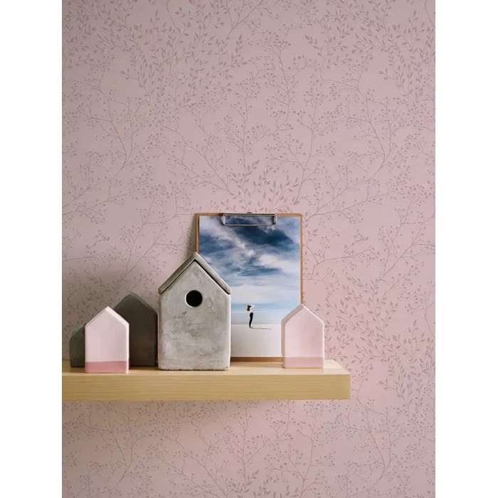 As Creation|Papel pintado flores pequeñas romántico rosa|Papel Pintado