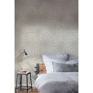 Papeldecor|Minimalistische weiße Glanztapete|Tapeten 2
