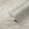 As Creation|Papel pintado hojas de palma crema, gris|Papel Pintado