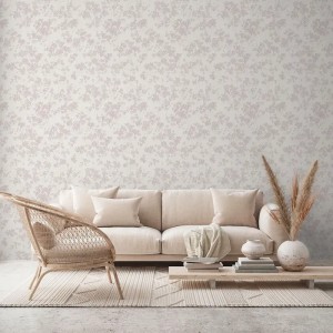 Pip Studio|Romantische Tapete mit kleinen japanischen Blumen in Ockergelb|Romantisch 2
