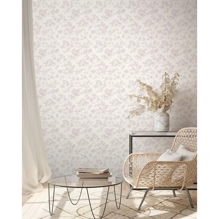 As Creation|Tapete Blumen im romantischen Stil Weiß, Rosa|Romantisch