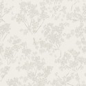 As Creation|Wallpaper small romantic flowers white, gray|Romantic