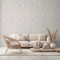 As Creation|Wallpaper small romantic flowers white, gray|Romantic