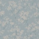 As Creation|Papier Peint fleurs style romantique bleu, turquoise|Papier Peint