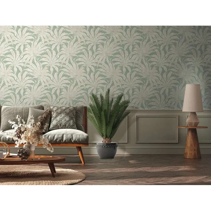 As Creation|Papier Peint fleurs exotiques urban jungle vert|Papier Peint