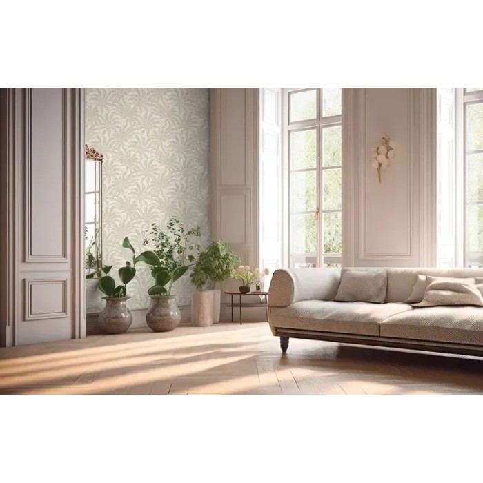 As Creation|Wallpaper exotic flowers jungle beige, gold|Wallpaper