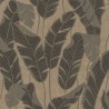 As Creation|Papier Peint feuilles bananier marron, doré, noir|Papier Peint