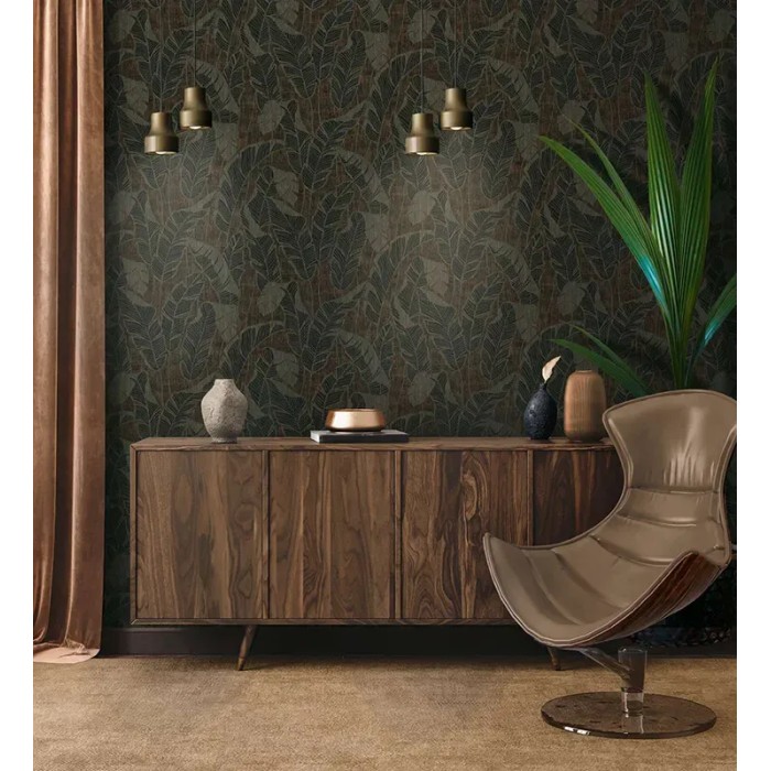 As Creation|Tapete braune Bananenblätter|Tapeten