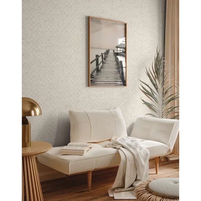 As Creation|Wallpaper African ethnic white, gold|Wallpaper