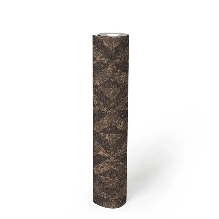 As Creation|Papier Peint motif ethnique africain marron, noir|Papier Peint