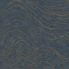 As Creation|Modern oriental wallpaper in blue and gold|Wallpaper