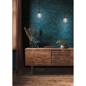 As Creation|Modern oriental wallpaper in blue and gold|Wallpaper