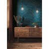 As Creation|Modern oriental wallpaper in blue and gold|Wallpaper