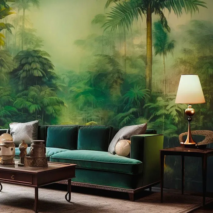 As Creation|Mural pared paisaje jungla asiática|Murales de Pared