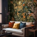Mural pared estilo jungle estampado floral multicolor - As Creation Jade 397071