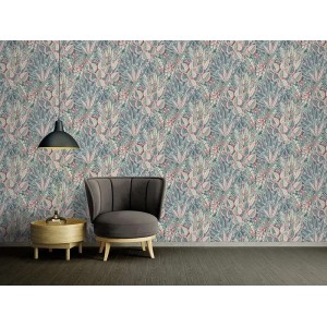 Casamance|Wallpaper geometric khaki yellow Herbin style|Ethnic 2