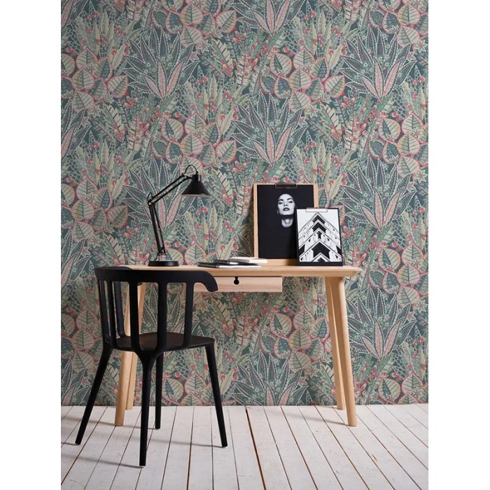 As Creation|Wallpaper ethnic floral boho style blue|Floral