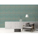 As Creation|Contemporary turquoise porous rock wallpaper|Wallpaper