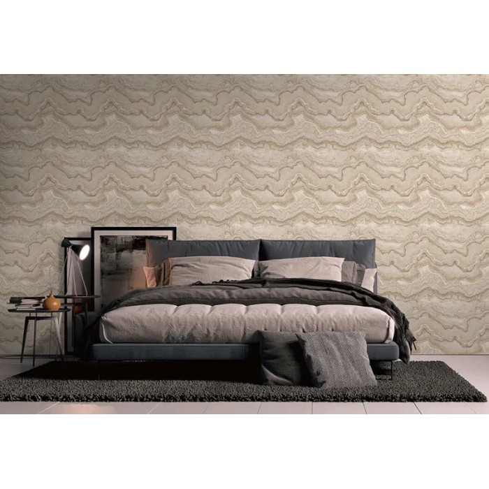 As Creation|Wallpaper porous rock texture beige, cream, gold|Stone Imitation