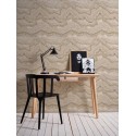 As Creation|Papier Peint texture roche poreuse beige, crème, doré|Imitation Pierre