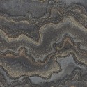 As Creation|Wallpaper porous black rock, gold|Contemporary